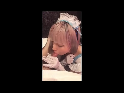❤️ Japanski idol [mayuka], kostim francuske sobarice, 1. dio, pušenje i drkanje losionom ❤️❌ Analni video kod nas ❌